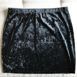 Forever 21 Velvet Mini Skirt